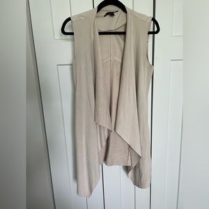 Nude colored vest cardigan